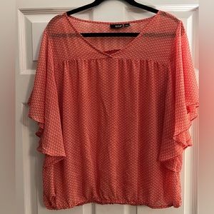Women’s “ANA” Coral Top Size XL
